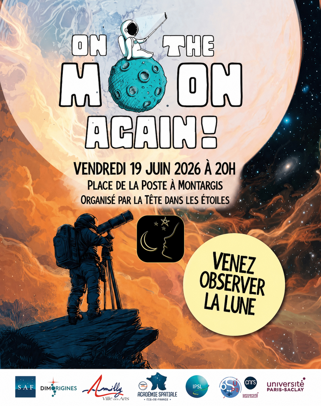 Affiche On The Moon Again 2026