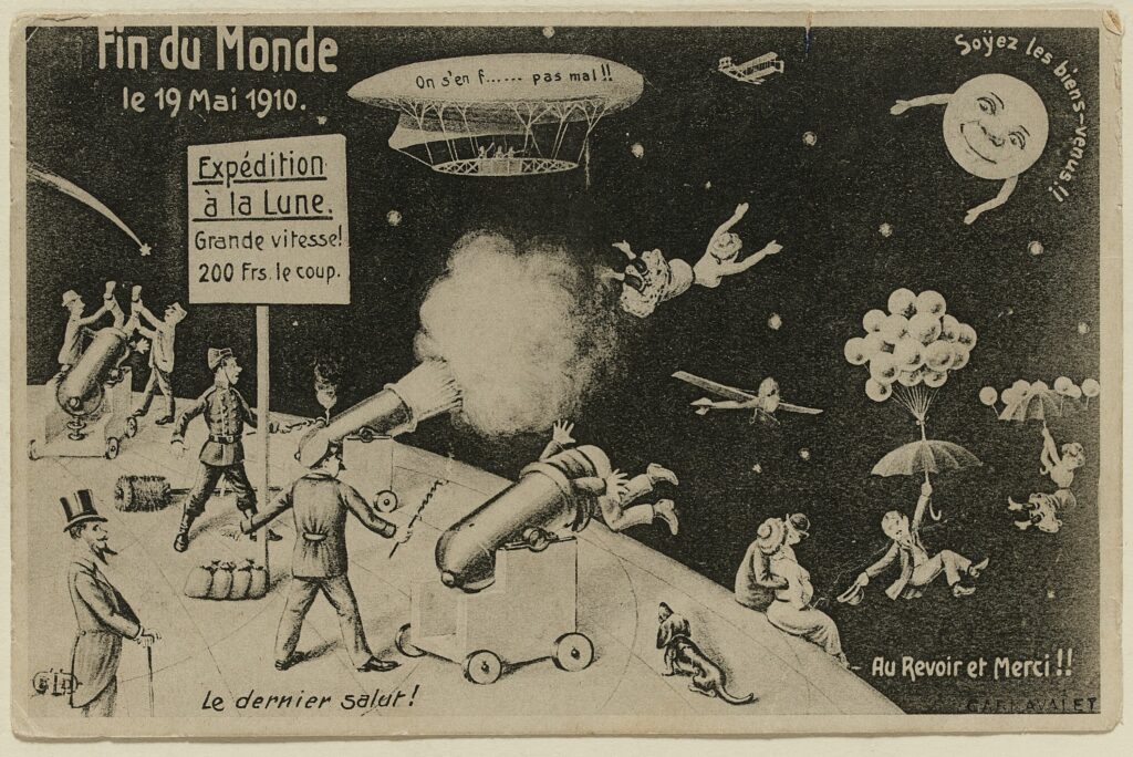 Carte postale Fin du Monde, 19 mai 1910